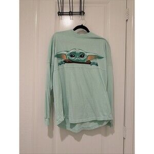 Disney Star Wars Mandalorian Mint Green Spirit Jersey Baby Yoda Grogu Medium